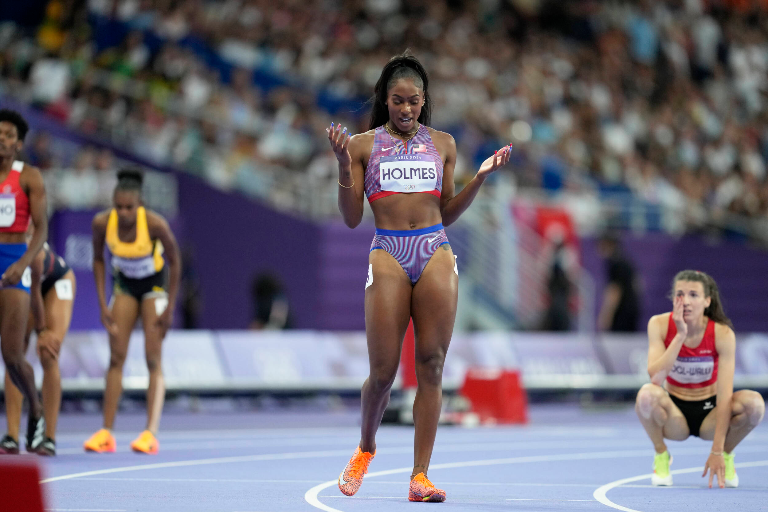 Alexis Holmes Sixth in Olympic 400m, Three Hurdlers Advance to Final