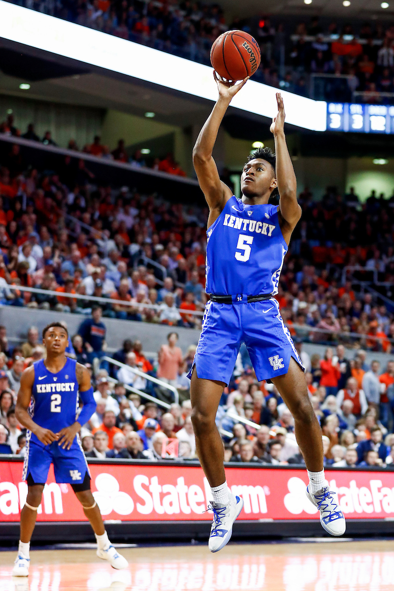 Immanuel Quickley.

Kentucky beat Auburn 82-80 at Auburn Arena in Auburn, AL., on Saturday, January 19, 2019.

Photo by Chet White | UK Athletics