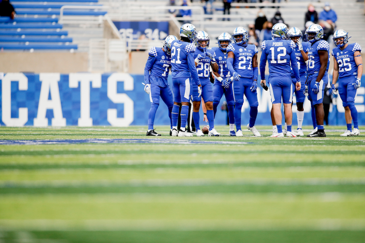 Chance Poore. Kick off team.

UK beat Vandy 38-35.

Photo by Chet White | UK Athletics