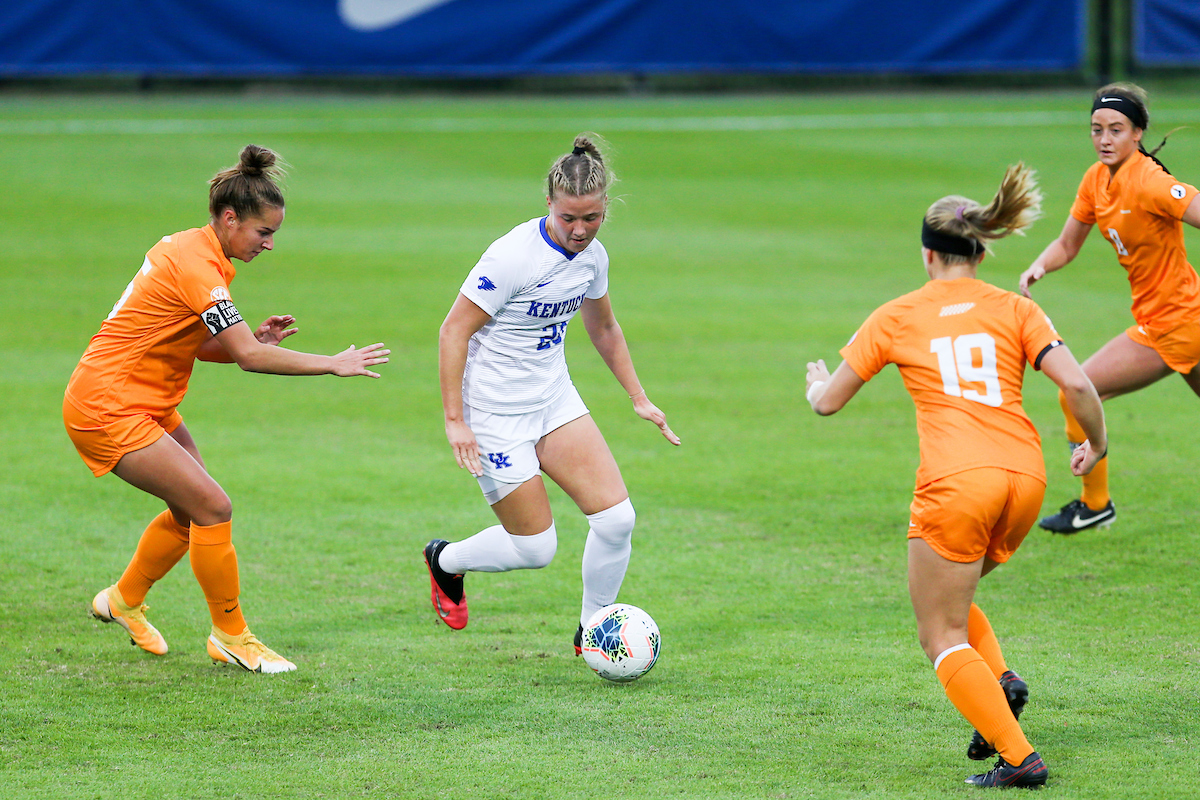 Josie Knight.

Kentucky ties Tennessee 1-1.

Photo by Hannah Phillips | UK Athletics