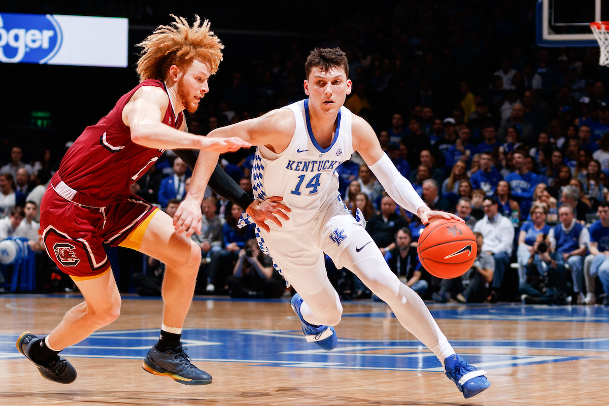 Reid Travis.

The University of Kentucky men's basketball team beats South Carolina 76-48.

Photo by Elliott Hess | UK Athletics