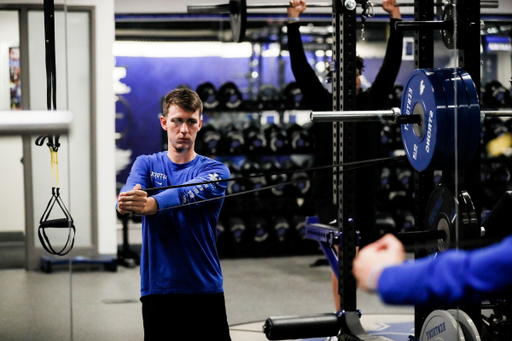 Brennan Canada.

The Kentucky men's basketball team participating in its summer strength and conditioning program.

Photo by Chet White | UK Athletics