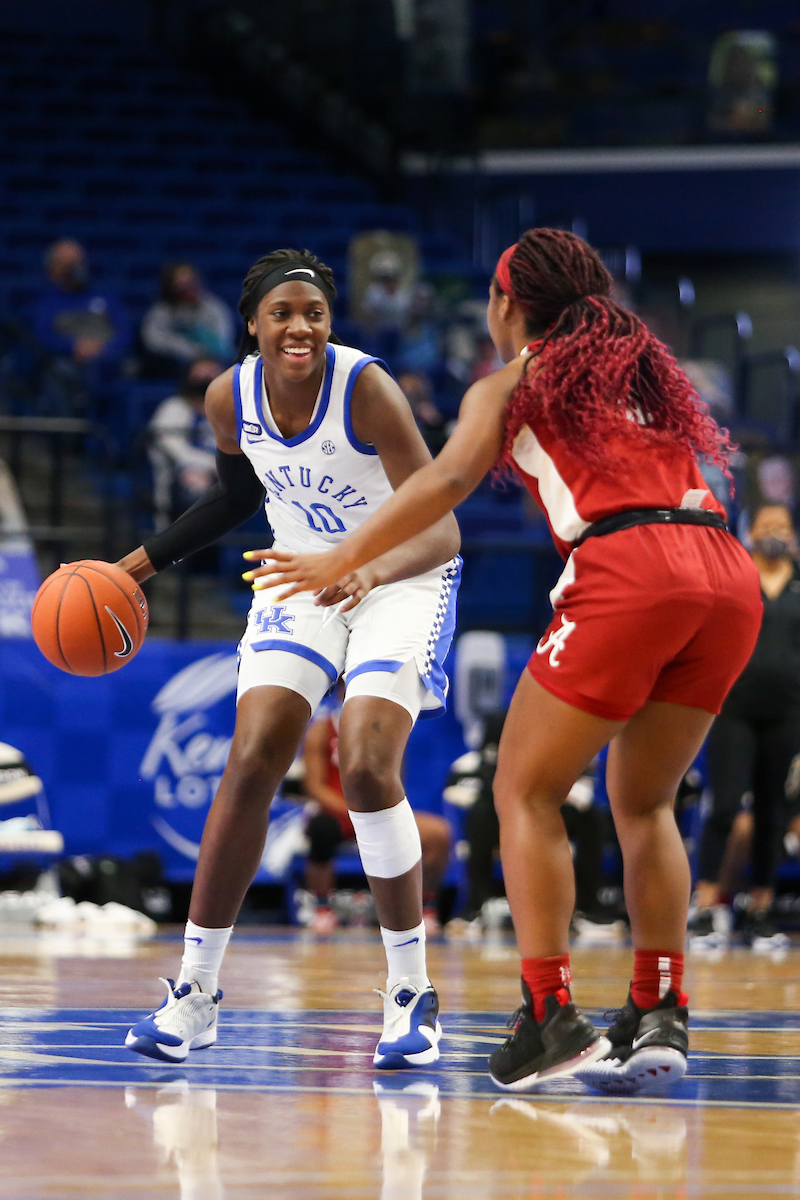Rhyne Howard.

Kentucky beats Alabama 81-68.

Photo by Hannah Phillips | UK Athletics