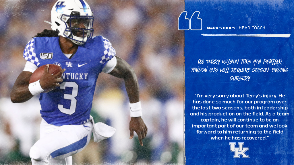 Terry Wilson Out for the Season