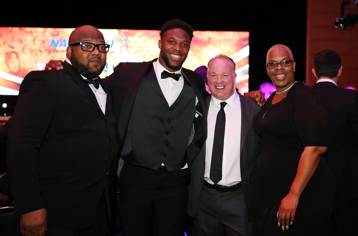 Josh Allen wins the 2018 Nagurski Defensive Player of the Year.  

Photo by Britney Howard  | UK Athletics