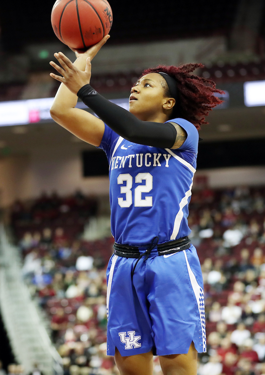 Jaida Roper

The UK Women's Basketball team beat South Carolina.
Photo by Britney Howard | UK Athletics