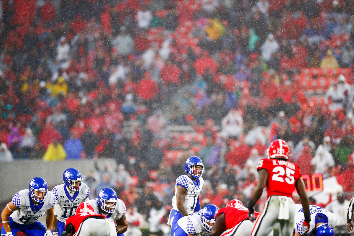 Lynn Bowden. Offense.

Kentucky falls to Georgia 21-0.

Photo by Chet White | UK Athletics