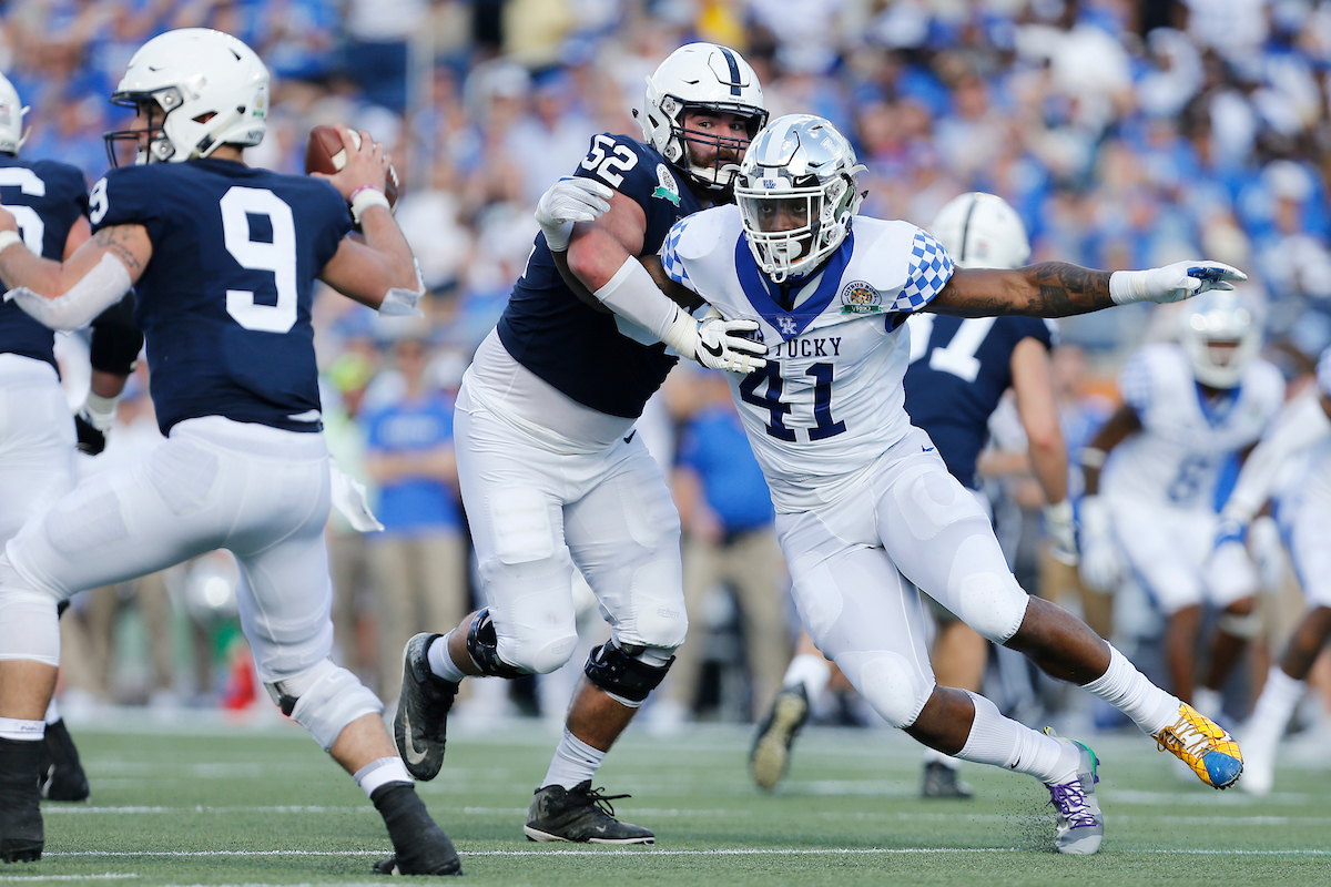 Josh Allen

The UK Football team beat Penn State 27-24 in the Citrus Bowl.

Photo by Michael Reaves | UK Athletics