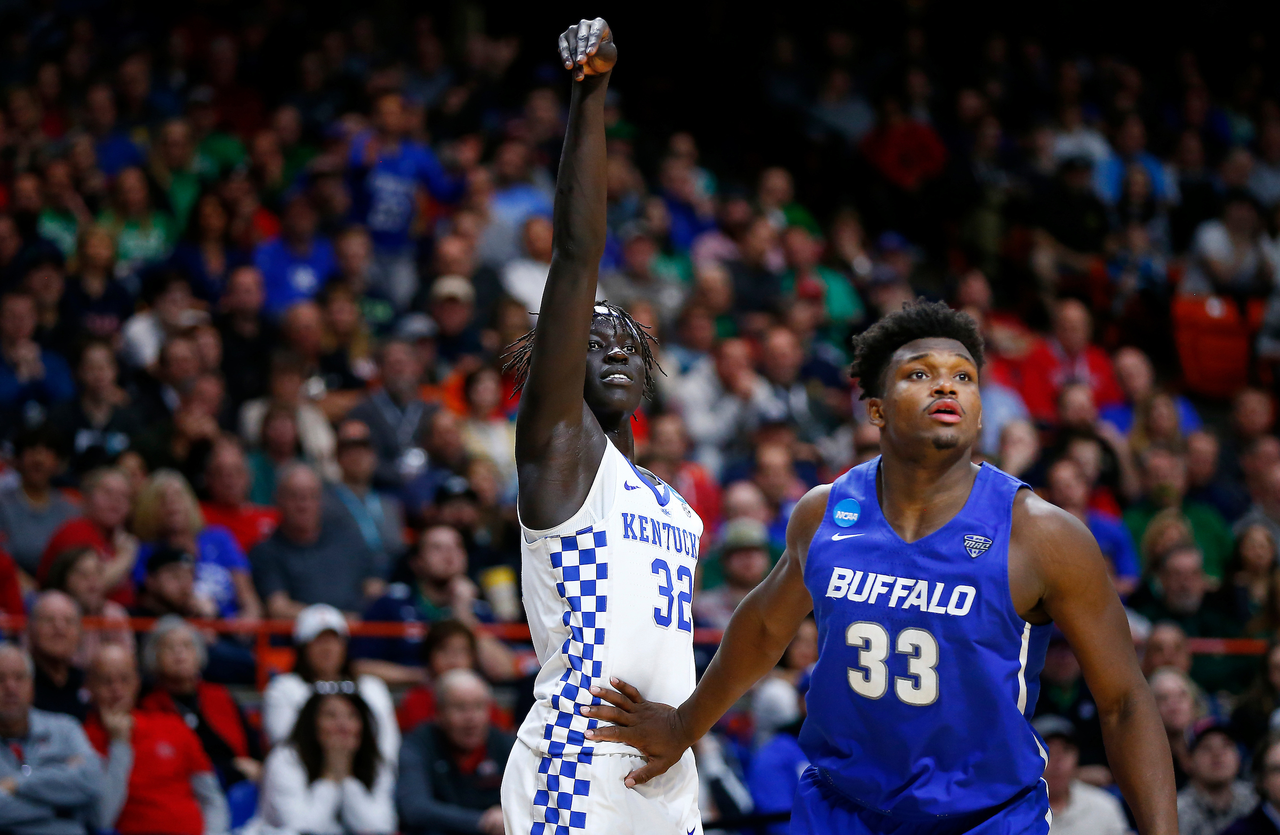 Wenyen Gabriel.

The University of Kentucky men's basketball team beat Buffalo 95-75 in the second round of the NCAA Tournament at Taco Bell Arena in Boise, ID.

Photo by Chet White | UK Athletics