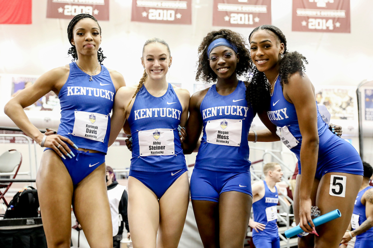 Karimah Davis. Abby Steiner. Megan Moss. Alexis Holmes.

Day 2. SEC Indoor Championships.

Photos by Chet White | UK Athletics