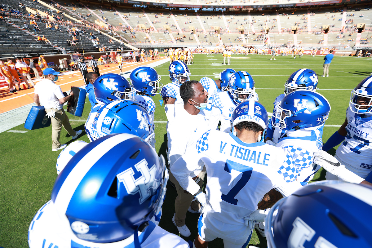 Coach Steve Clinkscale

UK defeats Tennessee 34-7

Photo By Jacob Noger | UK Football