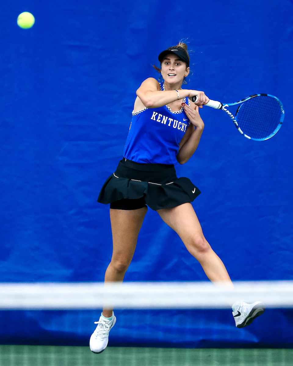Carlota Molina.

Kentucky falls to Florida 4-2.

Photo by Eddie Justice | UK Athletics