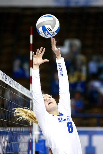 Cameron Scheitzach. 

Volleyball Blue White Match.

Photo by Eddie Justice | UK Athletics