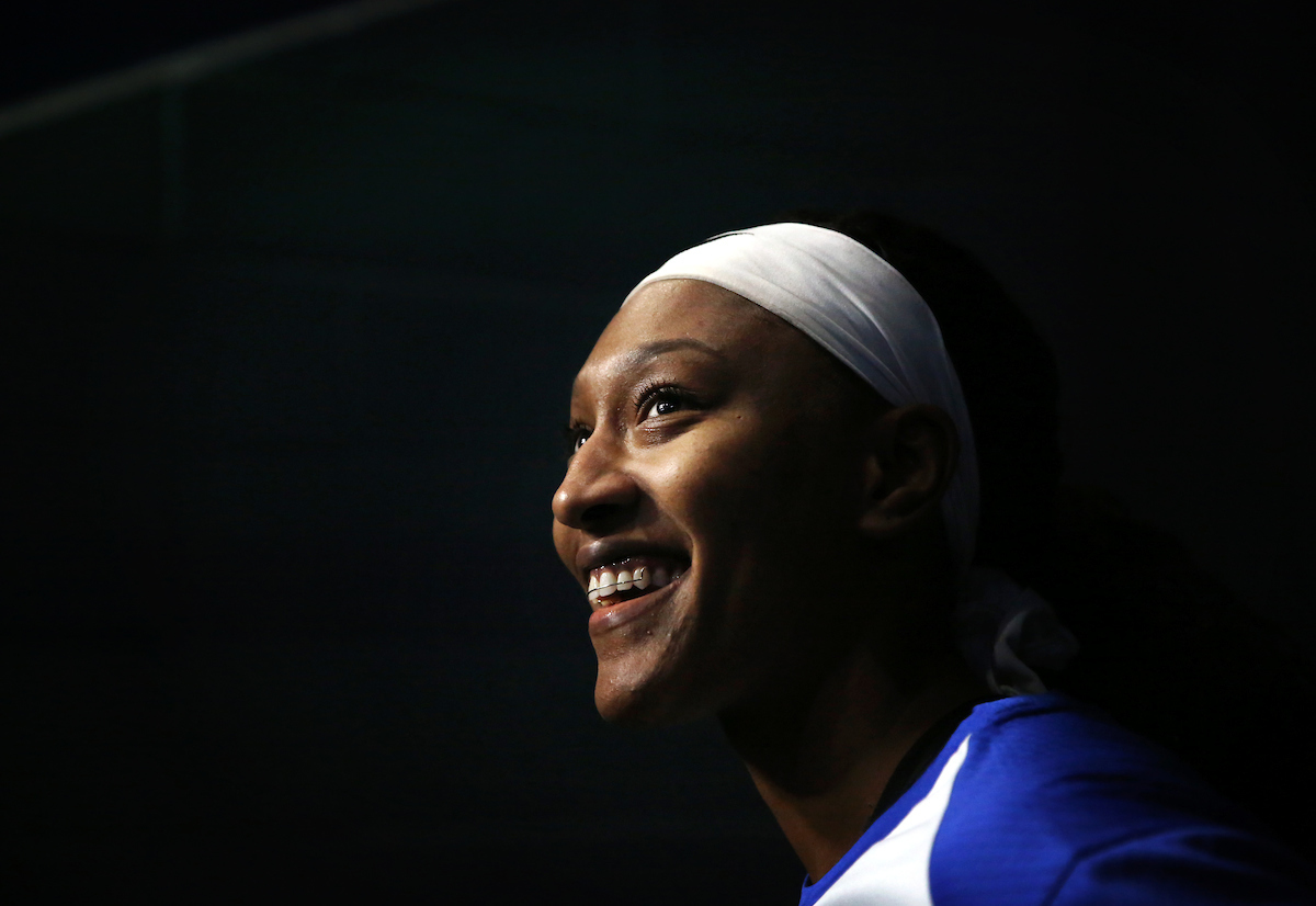 Tatyana Wyatt

Women's Basketball beats Virginia 63-51 at Rupp Arena on Thursday, November 15, 2018.

Photo by Britney Howard  | UK Athletics
