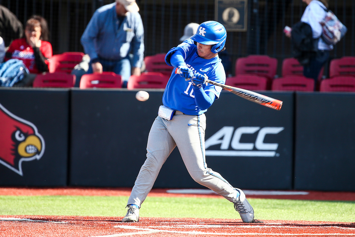 Hunter Jump. 

Kentucky falls to Louisville 2-4.

Photo by Sarah Caputi | UK Athletics