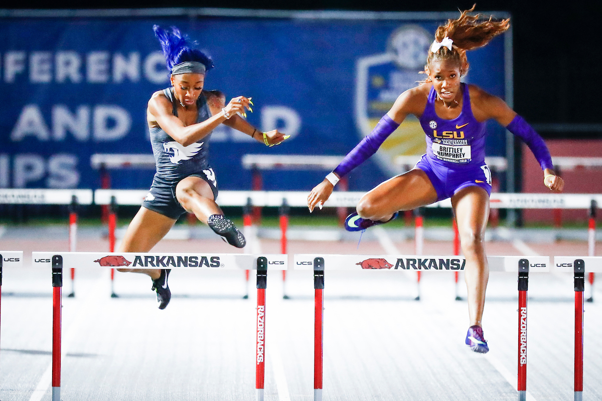 Faith Ross. 

Day one of the 2019 SEC Outdoor Track and Field Championships.