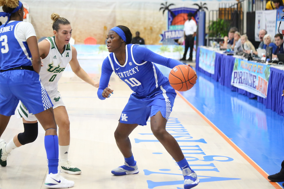 Game One - Kentucky vs. South Florida

The women's basketball team travels to Saint Thomas to compete in the 2018 Paradise Jam Tournament from November 22nd-24th at the University of the Virgin Islands.

Photos by Noah J. Richter | UK Athletics