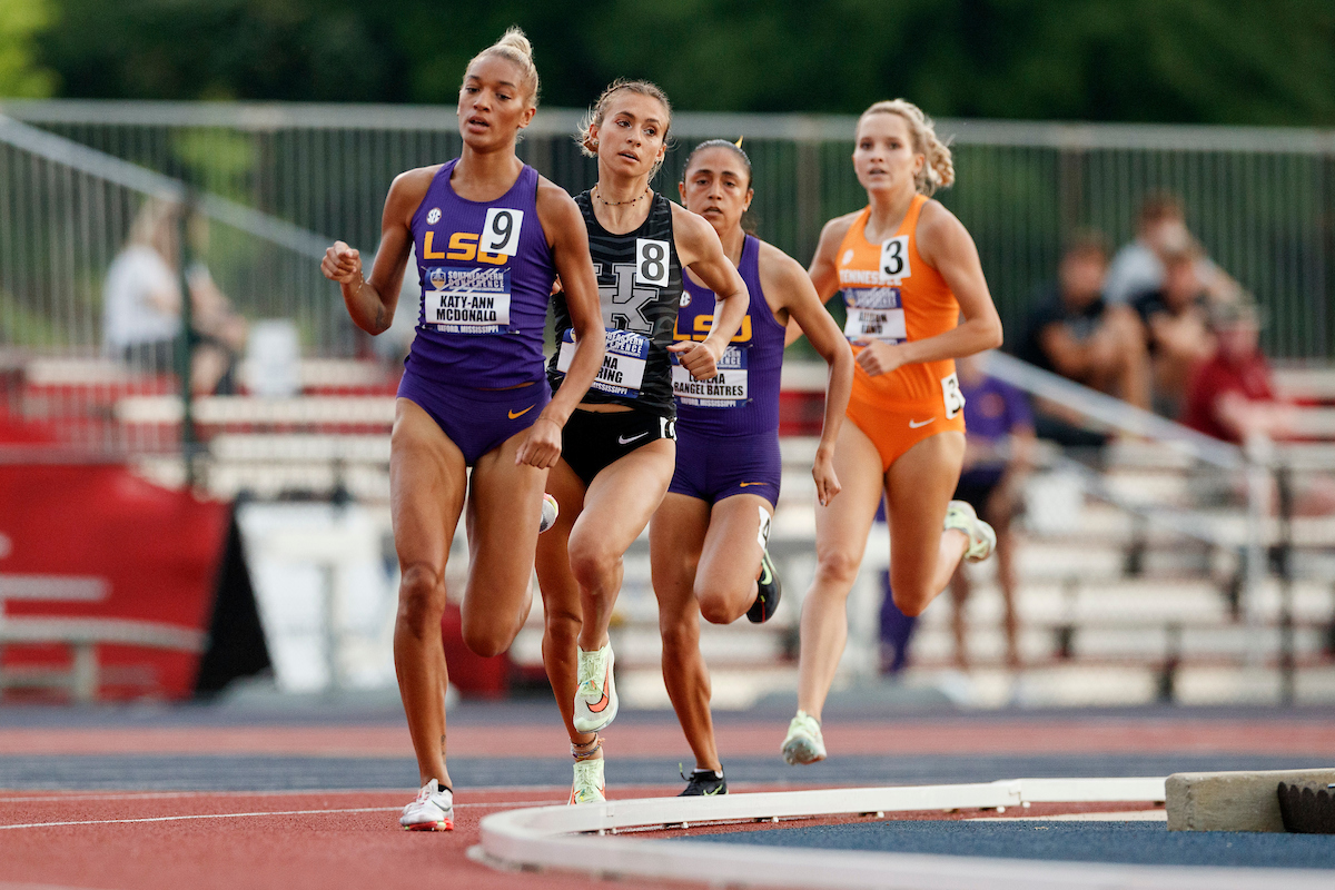 Jenna Gearing.

SEC Outdoor Track and Field Championships Day 1.

Photo by Elliott Hess | UK Athletics