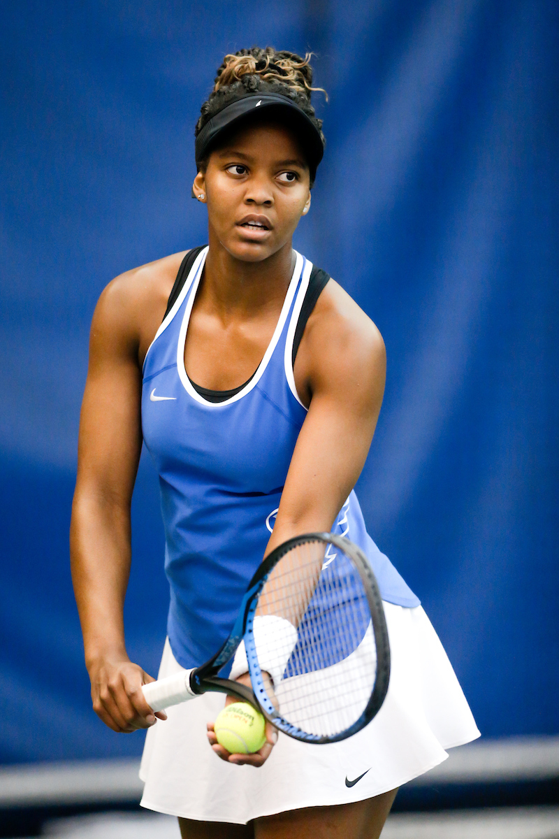 Lesedi Jacobs.

Kentucky women's tennis hosts Kennesaw State.

Photo by Isaac Janssen | UK Athletics