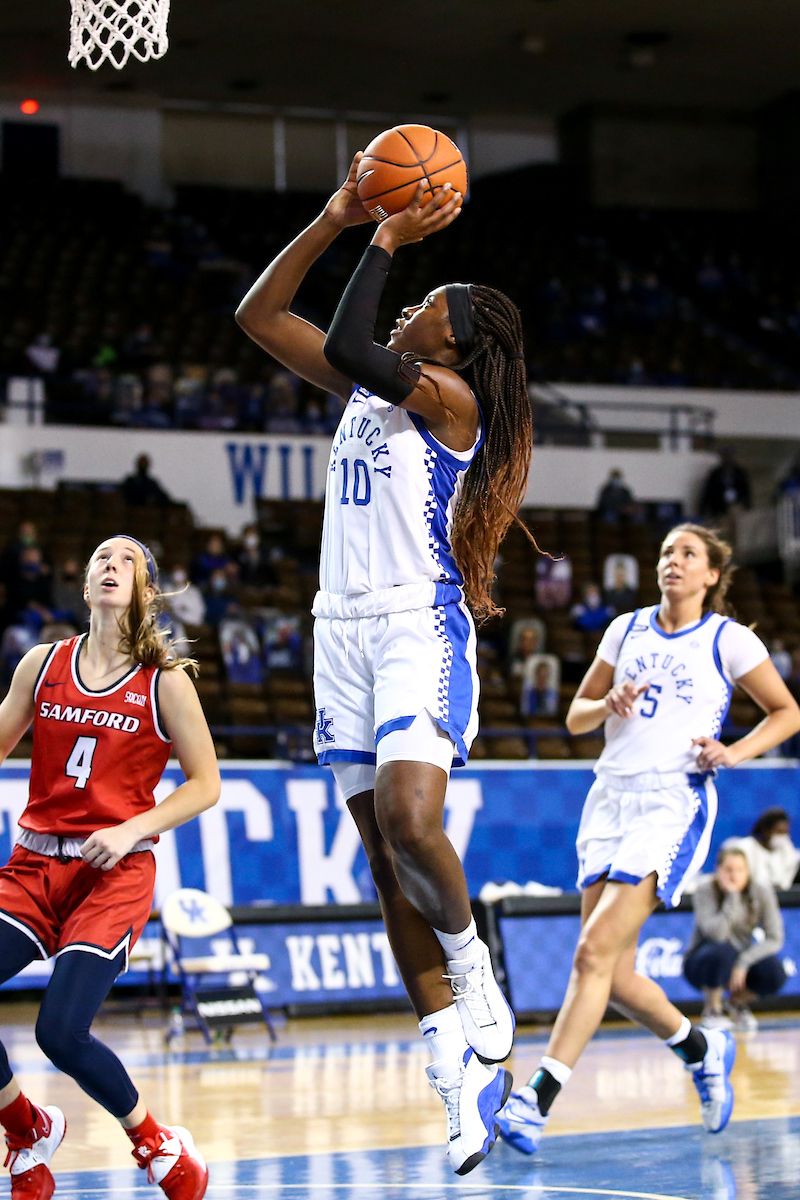 Rhyne Howard.  

Kentucky beats Samford 88-54.

Photo by Eddie Justice | UK Athletics