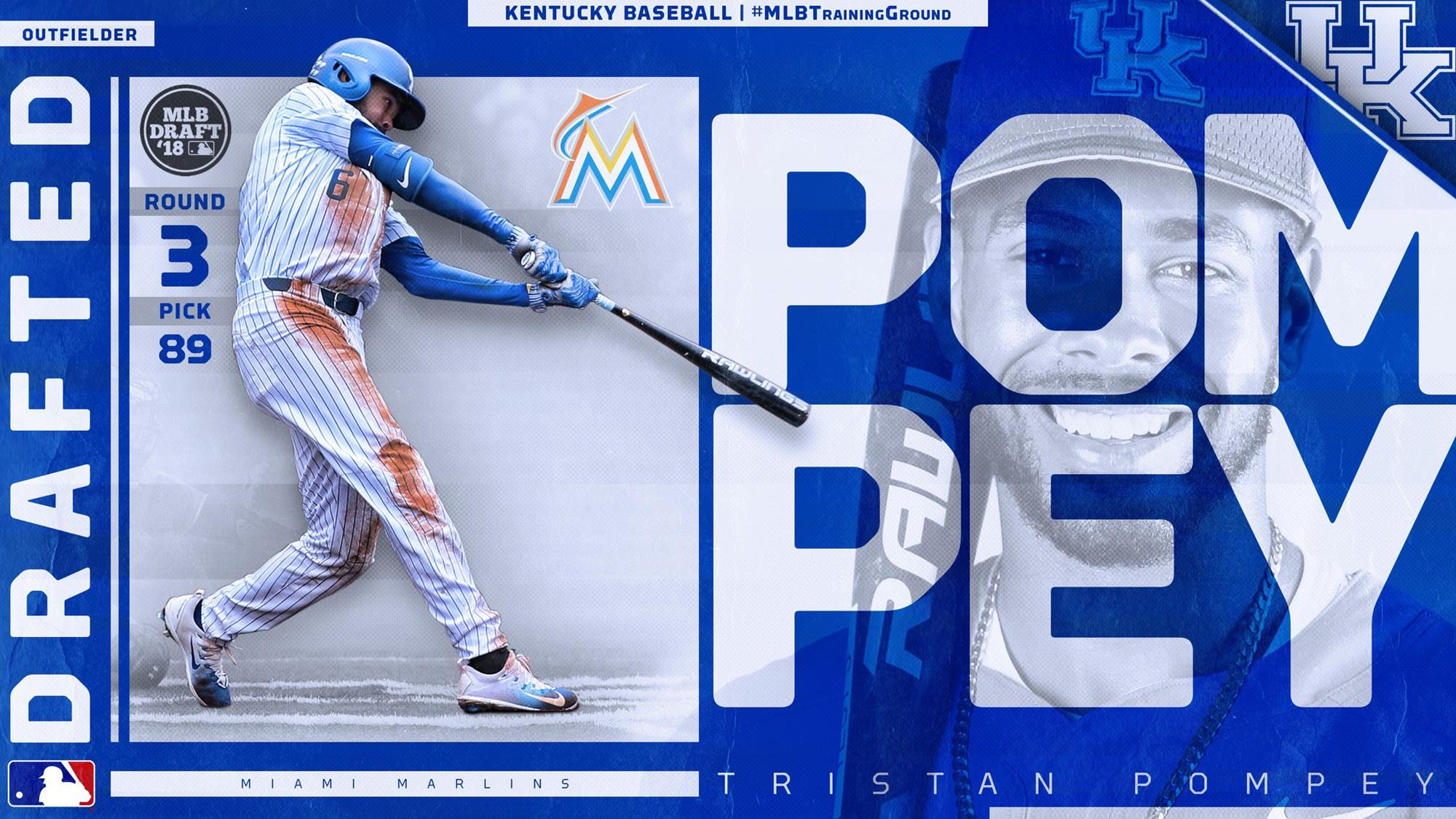 Tristan Pompey Selected in Third Round of MLB Draft by Miami