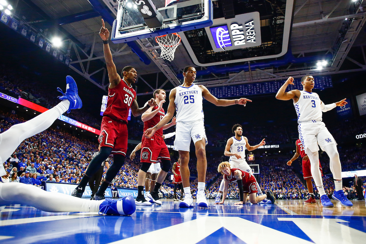 PJ Washington. Keldon Johnson.

The University of Kentucky men's basketball team beats South Carolina 76-48.

Photo by Chet White| UK Athletics