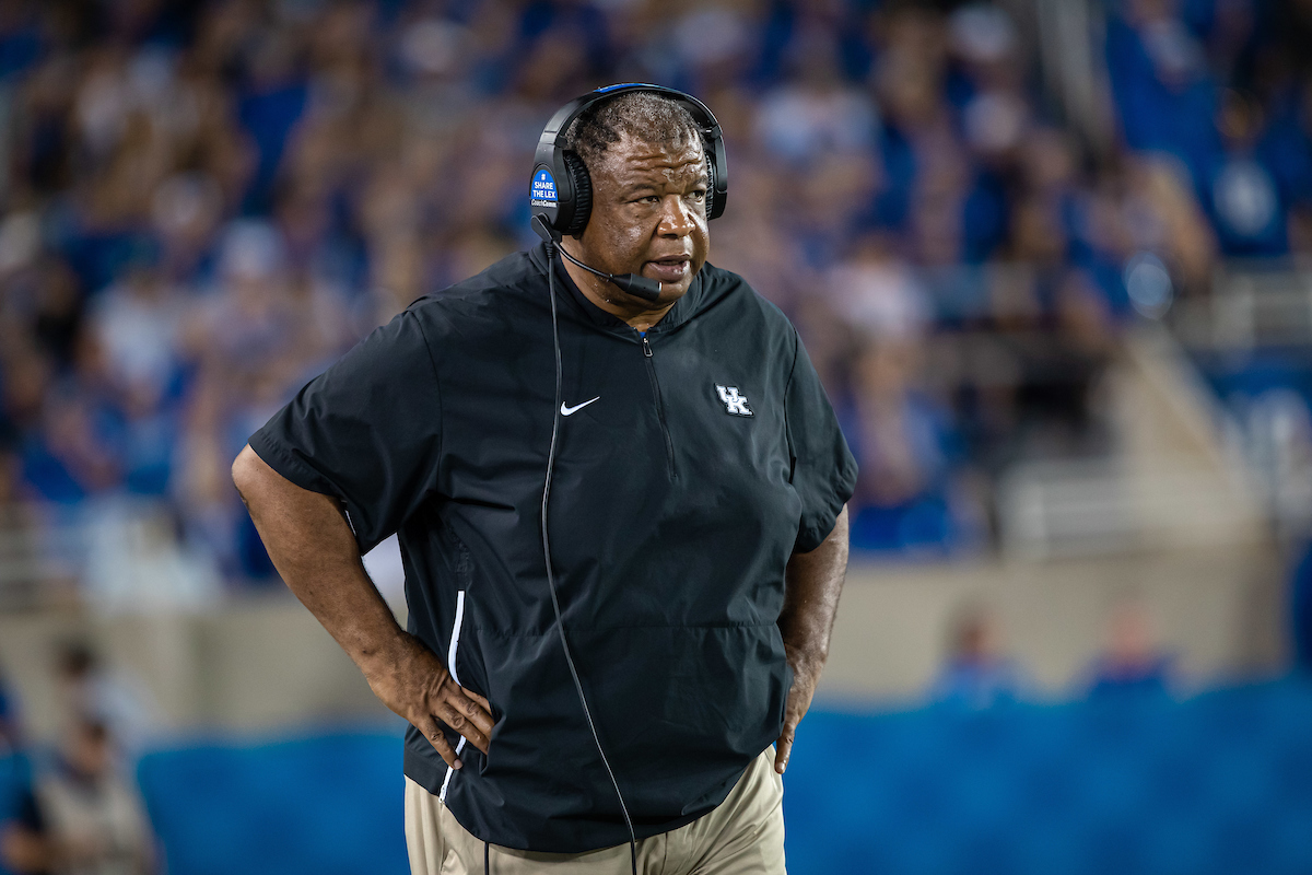 Coach Vince Marrow

UK defeats Mizzou 35-28

Photo By Jacob Noger | UK Football