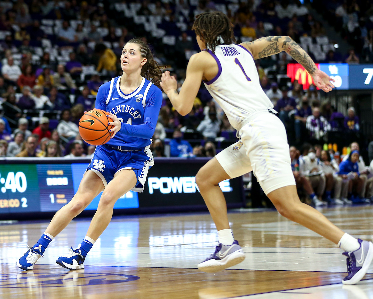 Emma King.

Kentucky loses to LSU 78-69.

Photo by Grace Bradley | UK Athletics
