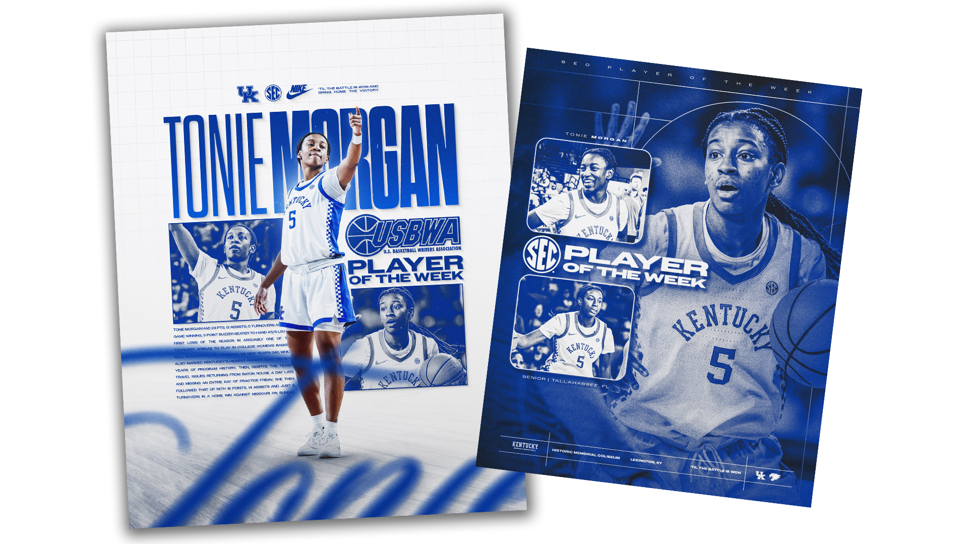 Tonie Morgan, National Assists Leader, Crowned National Player of the Week, SEC Player of the Week