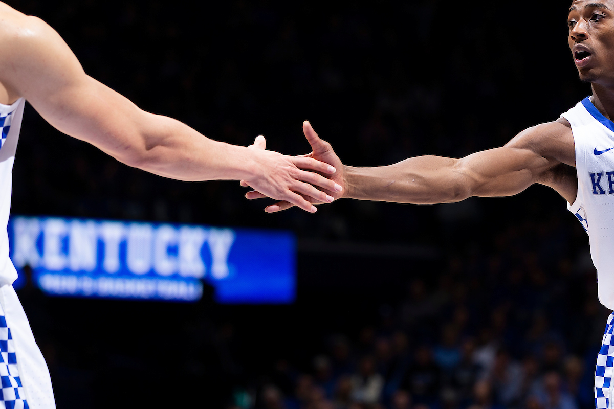 Immanuel Quickley.

Kentucky men's basketball beat UNCG 78-61 on Saturday in Rupp Arena.

Photo by Chet White | UK Athletics