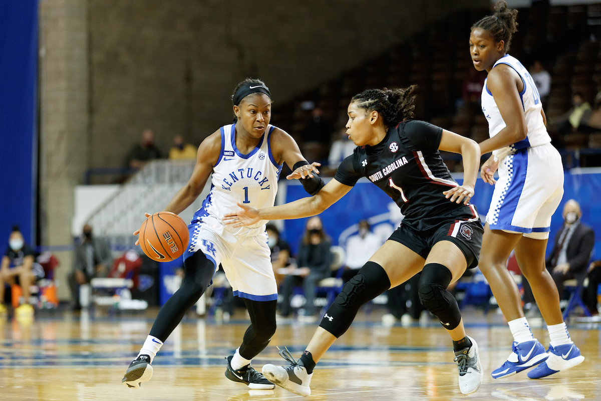 Robyn Benton.

Kentucky falls to South Carolina 75-70.

Photo by Elliott Hess | UK Athletics
