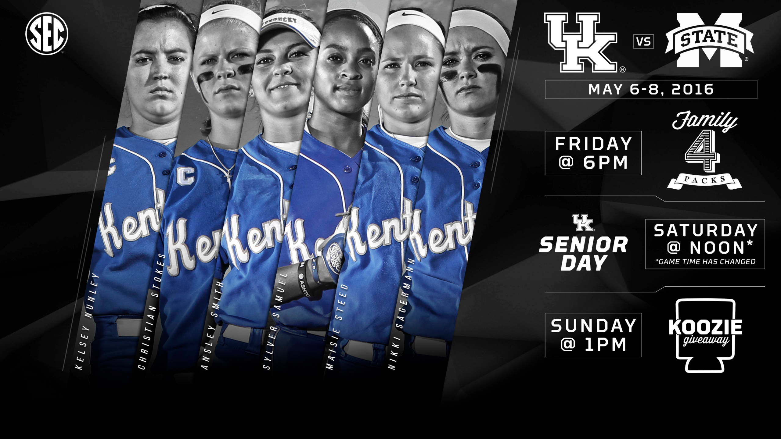 No. 12 Kentucky Hosts Mississippi State on Senior Weekend