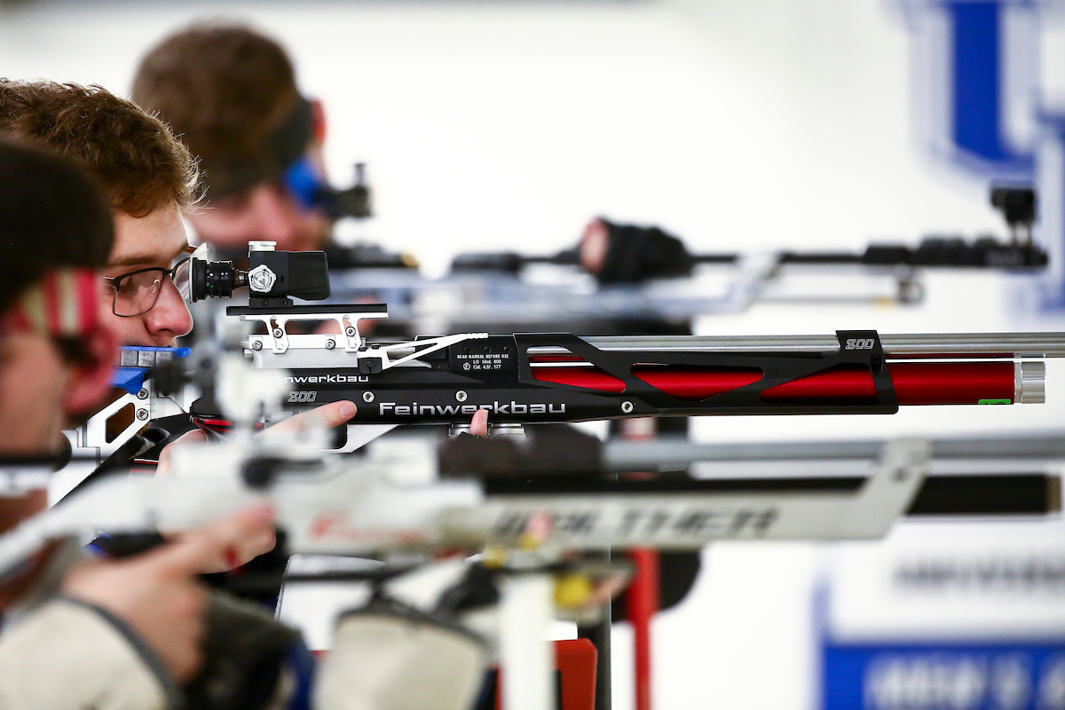 Mitchell Nelson. 

UK Rifle vs. Akron. 

Photo by Eddie Justice | UK Athletics