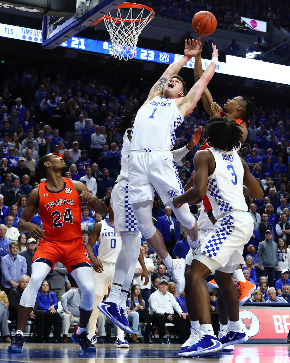 Nate Sestina. Tyrese Maxey.

UK beat Auburn 73-66.

Photo by Elliott Hess | UK Athletics