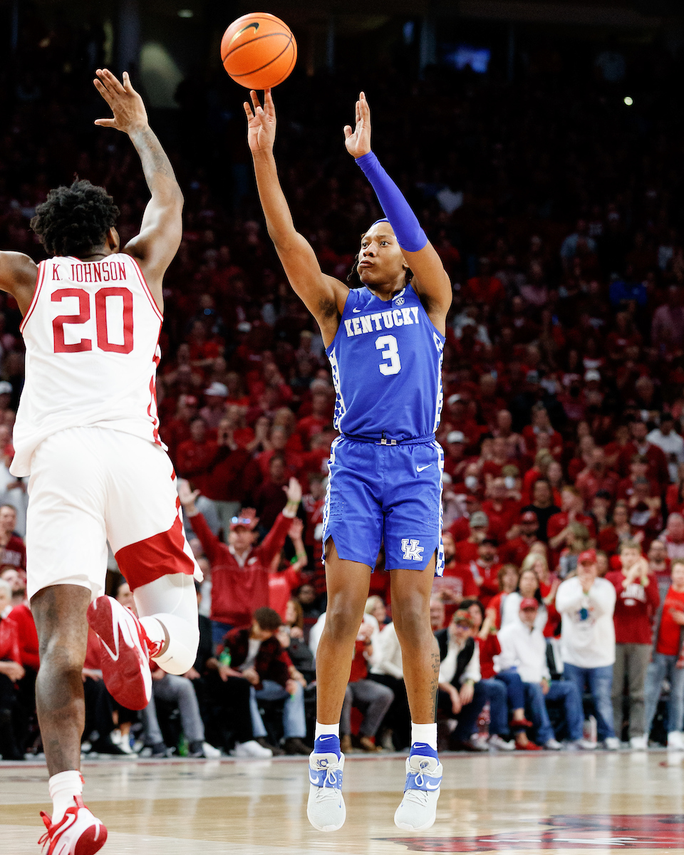 TyTy Washington Jr. 

Kentucky falls to Arkansas, 75-73.

Photo by Elliott Hess | UK Athletics