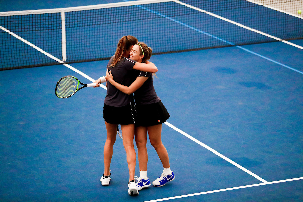 Carla Girbau and Diana Tkachenko.

Kentucky competes in the second day of the Kentucky Invite.

Photo by Hannah Phillips | UK Athletics