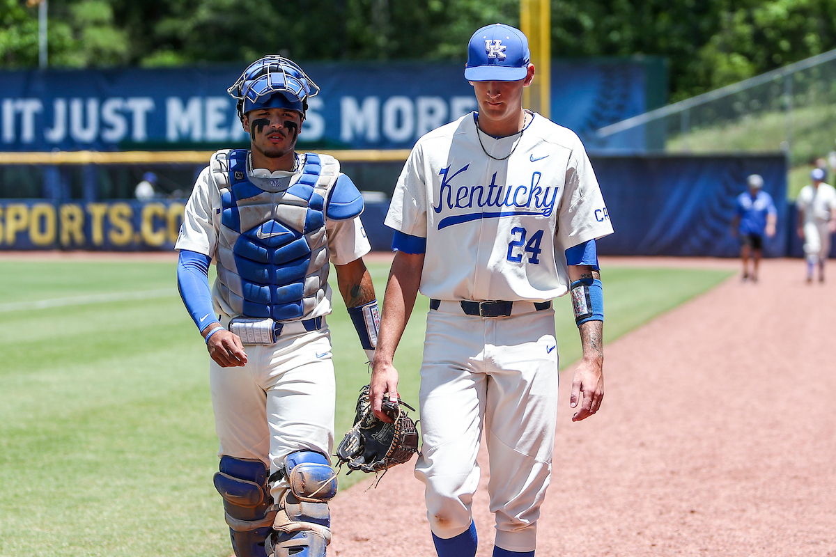 Devin Burkes. Ryan Hagenow.

Kentucky beats Vanderbilt 10-2.

Photo by Sarah Caputi | UK Athletics