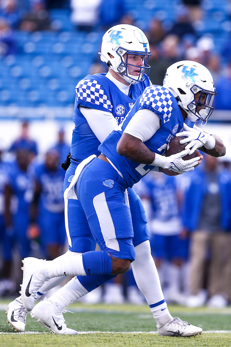 Beau Allen and Chris Rodriguez Jr.

Kentucky beat New Mexico State 56-16.

Photo by Sarah Caputi | UK Athletics