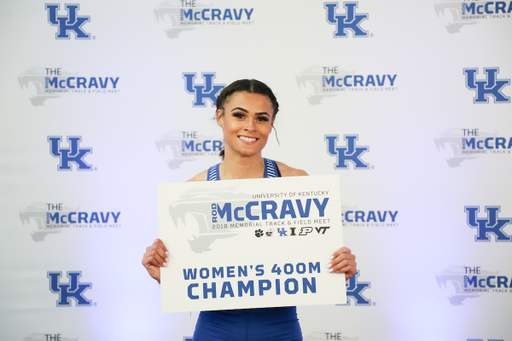 Sydney McLaughlin.

The University of Kentucky track and field team hosts the Rod McCravey Memorial Meet on Friday, February 3, 2018.

Photo by Elliott Hess | UK Athletics