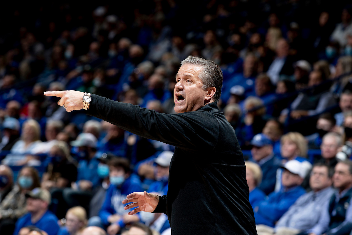 John Calipari.

Kentucky beat Ohio University 77-59.

Photos by Chet White | UK Athletics