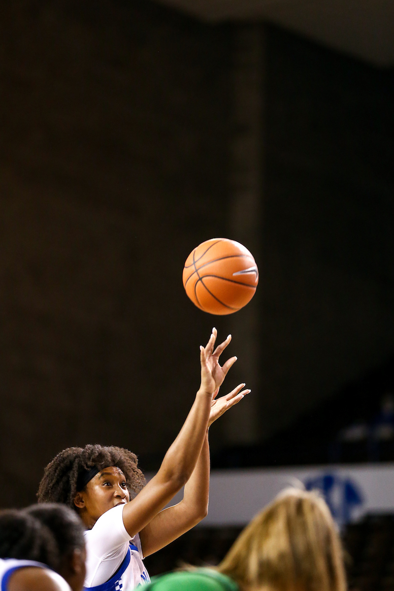 Nyah Leveretter.  

Kentucky beats Marshall 79-45.

Photo by Eddie Justice | UK Athletics