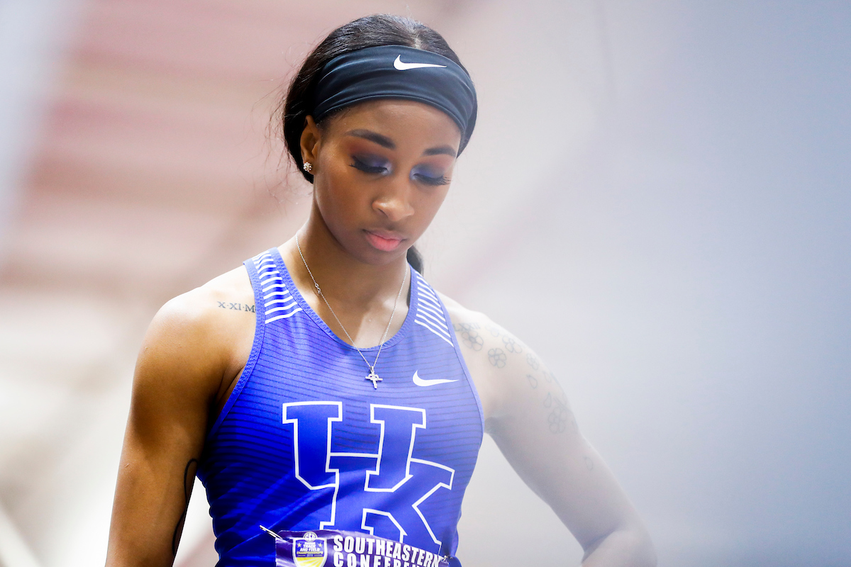 Faith Ross.

Day two of the 2019 SEC Indoor Track and Field Championships.

Photo by Chet White | UK Athletics
