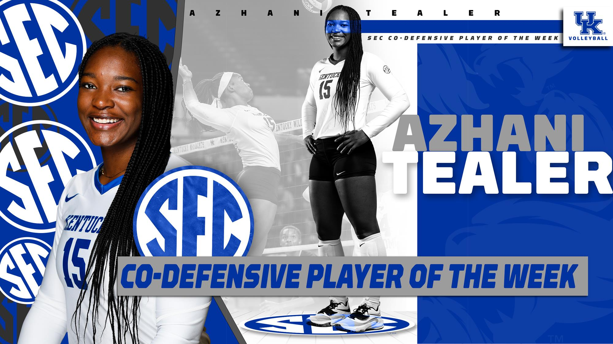 Azhani Tealer Named SEC Co-Defensive Player of the Week