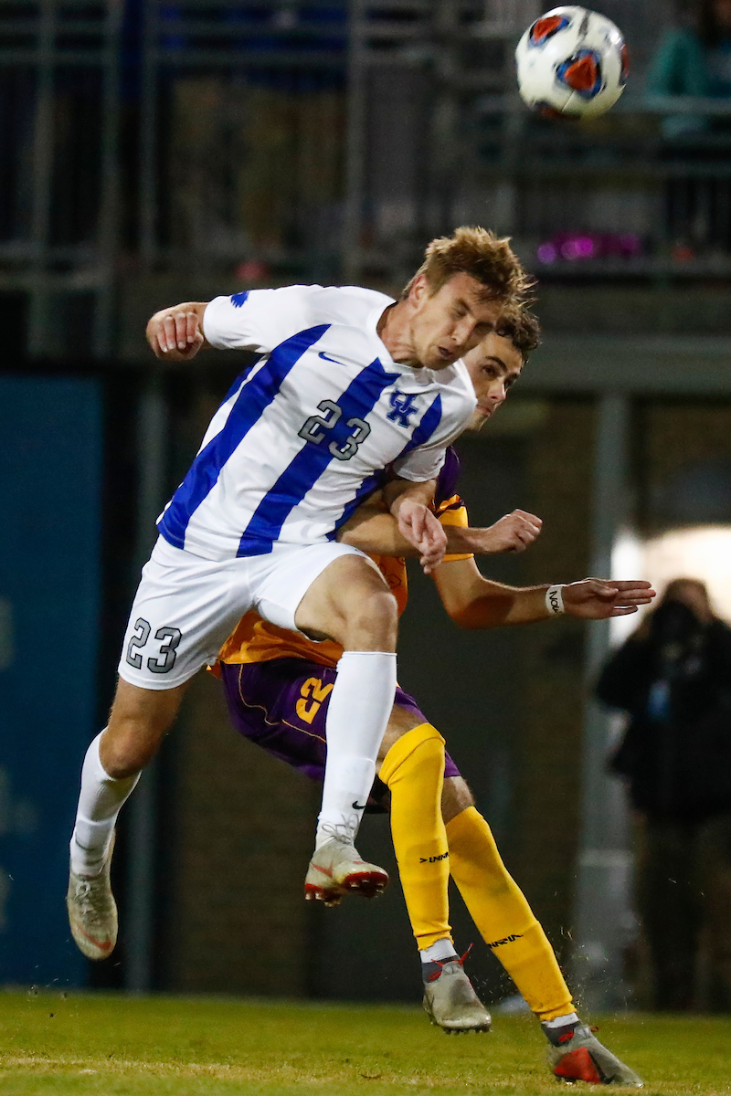 Cole Guindon.

Men's soccer beat Lipscomb 2-1.

Photo by Chet White | UK Athletics