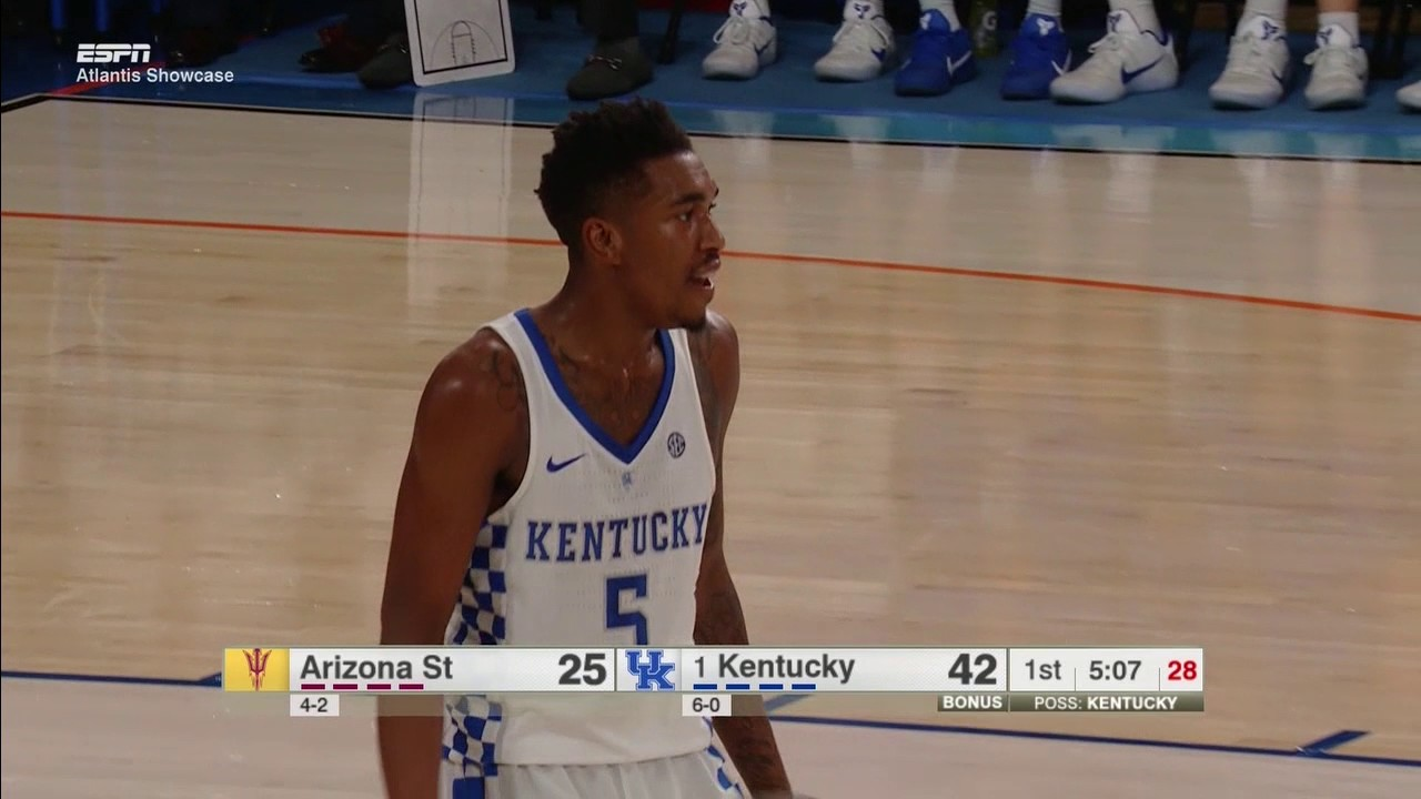 MBB: Kentucky 115, Arizona State 69