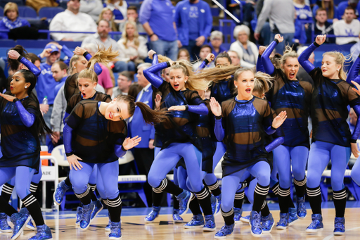 Dance team. 

Kentucky men's basketball defeated Mississippi state 76-55.

Photo by Eddie Justice | UK Athletics
