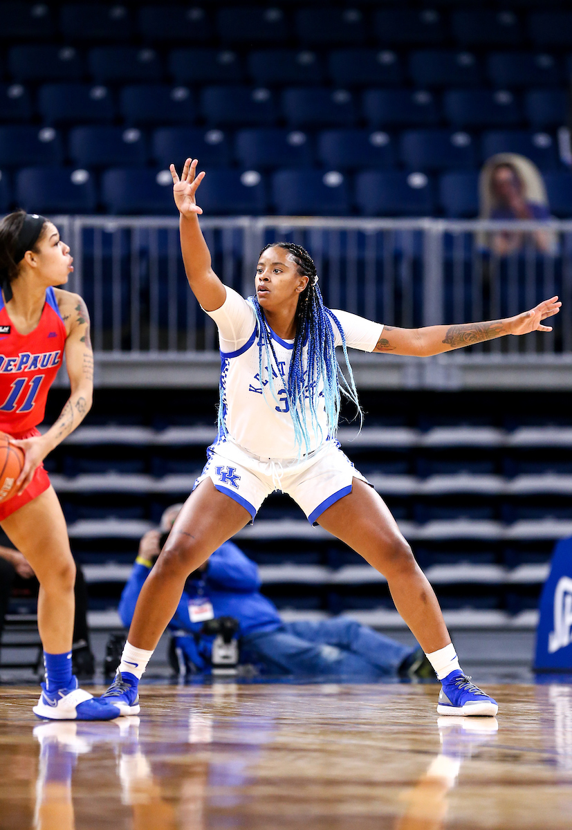 Keke McKinney.  

Kentucky loses to DePaul 86-82.

Photo by Eddie Justice | UK Athletics