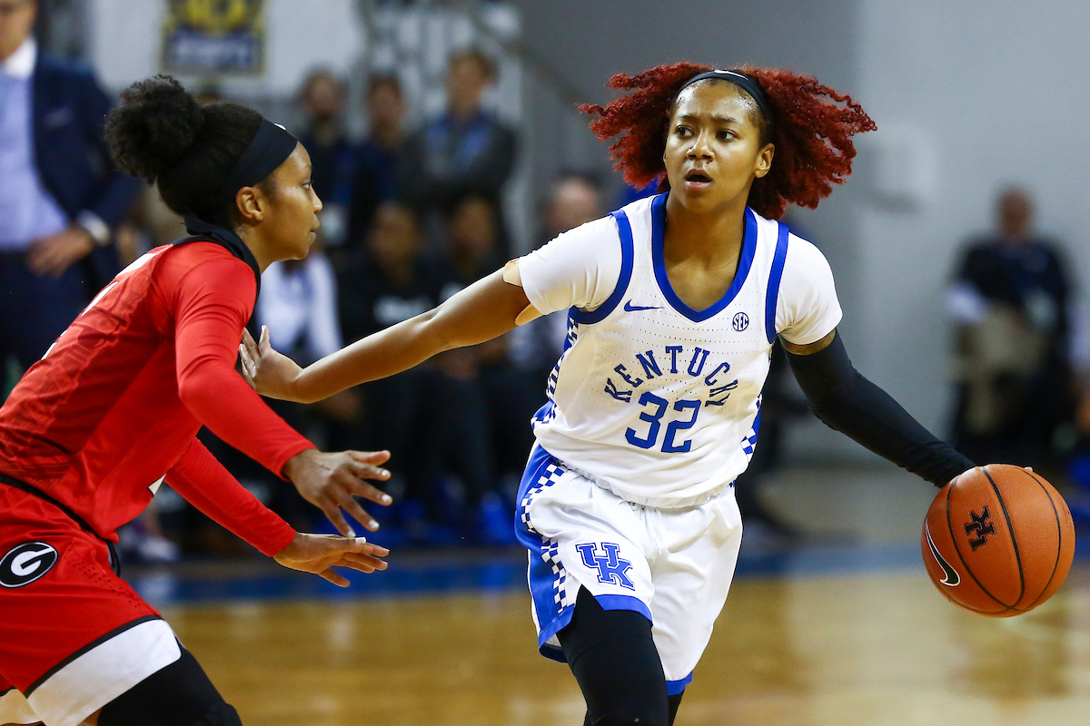 Jaida Roper.

Kentucky beat Georgia 88-77.

Photo by Grace Bradley | UK Athletics