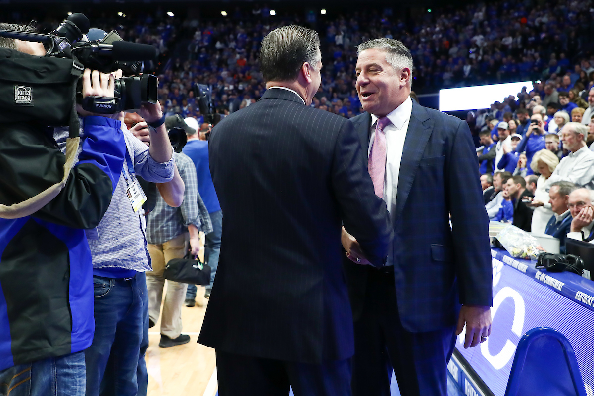 John Calipari. Bruce Pearl.

UK beat Auburn 73-66.

Photo by Elliott Hess | UK Athletics