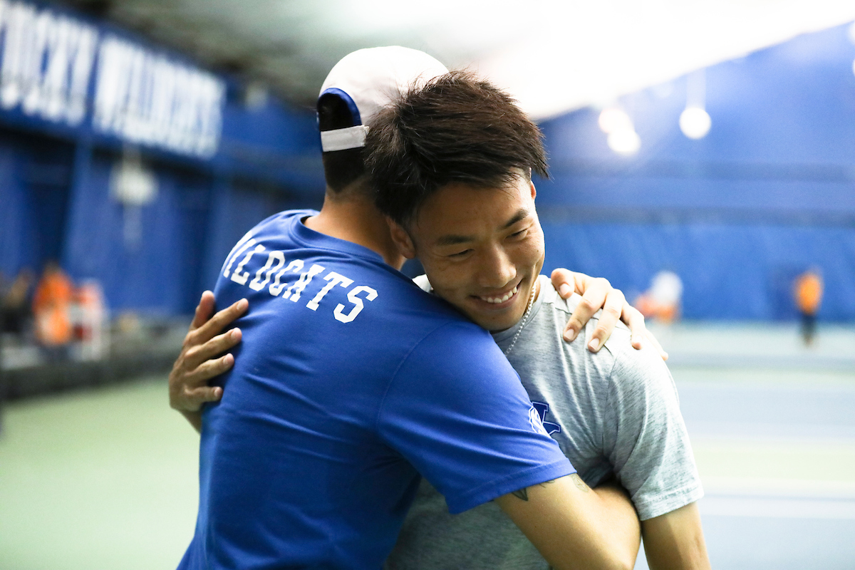 Enzo Wallart. Ryo Matsumura. 

Kentucky men's tennis falls to Tennessee 0-4 on Sunday, April 14th..

Photo by Eddie Justice | UK Athletics